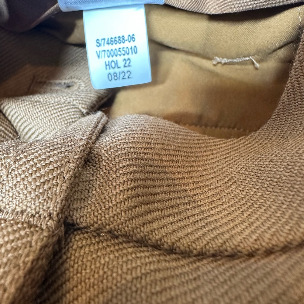 Banana Republic Wool Caramel Wide Leg Trousers Sz 6 NWT Quiet Luxury Classic Fit - Picture 10 of 10